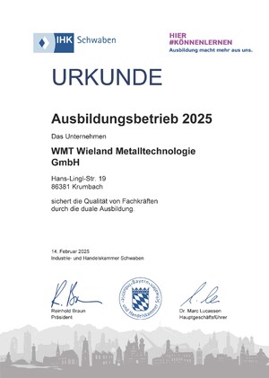IHK Ausbildungsbetrieb 2025 IHK Ausbildungsbetrieb 2025