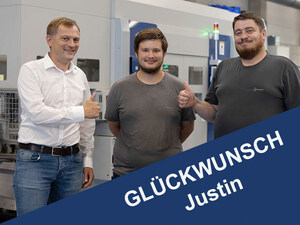 bestandene Prüfung Justin