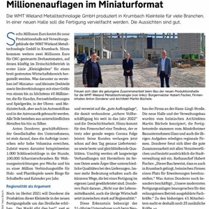 Artikel IHK Magazin zum Neubau Artikel IHK Magazin zum Neubau